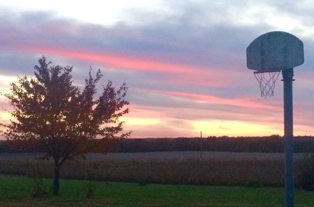 Basketball Dreams at Sunset